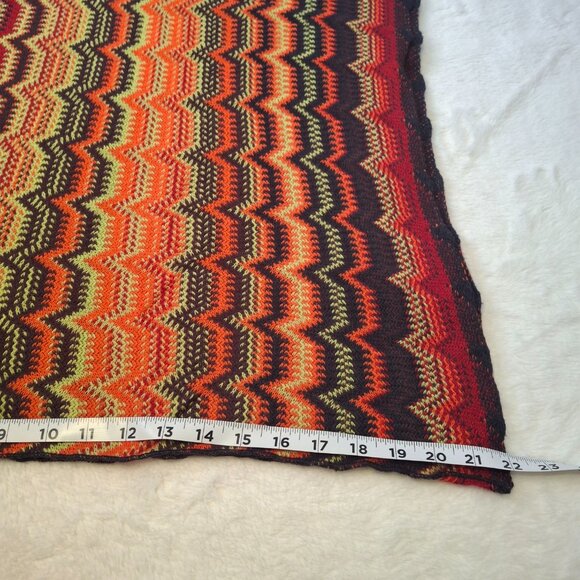 Cotton On Boho Scarf Multicolor 70 X 22 Knit Colorful Artsy Retro 70s - Picture 12 of 12